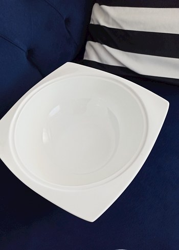 Beden beyaz Renk Beyaz Baskılı Klasik Kapaklı Servis Tabağı ( 0 tl )