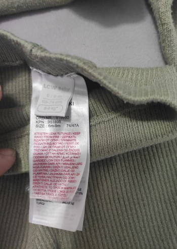 Gri Örgü Bebek Kız Takımı Uzun Kollu - Görsel 3