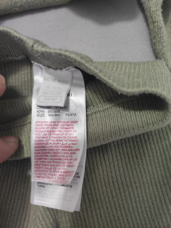 Gri Örgü Bebek Kız Takımı Uzun Kollu - Görsel 3