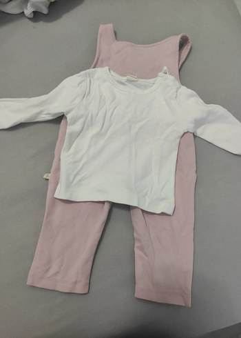 Pembe Nakışlı Fırfırlı Bebek Kız Tulum - Görsel 3