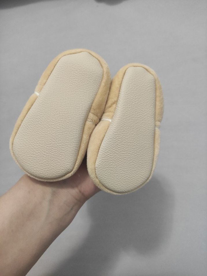 Bej Erkek Çocuk Sıcak Ev Terliği - Görsel 2