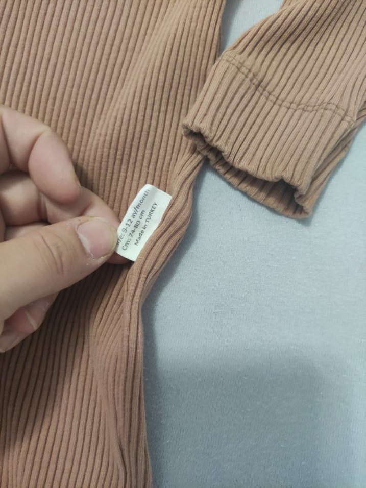 Kahverengi Bebek Kız Tulum - Görsel 3