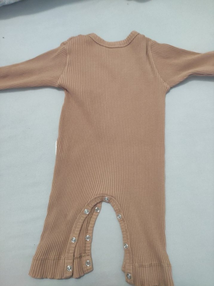 Kahverengi Bebek Kız Tulum - Görsel 2