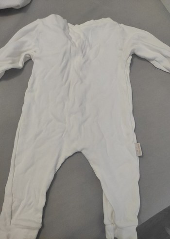 Düğmeli Uzun Kollu Bebek Tulum - Görsel 3