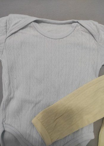 Bebek Kız Uzun Kollu Beyaz Body - Görsel 3