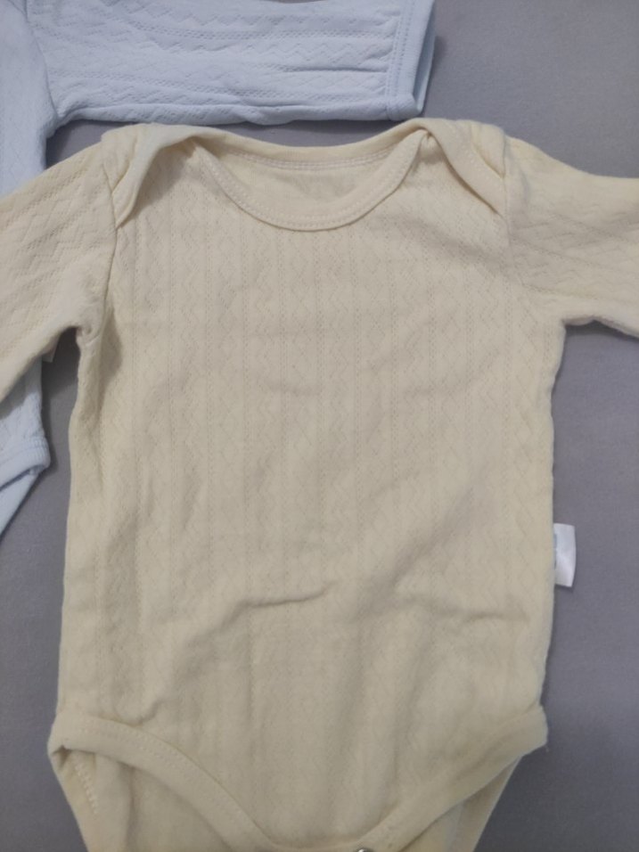 Bebek Kız Uzun Kollu Beyaz Body - Görsel 2