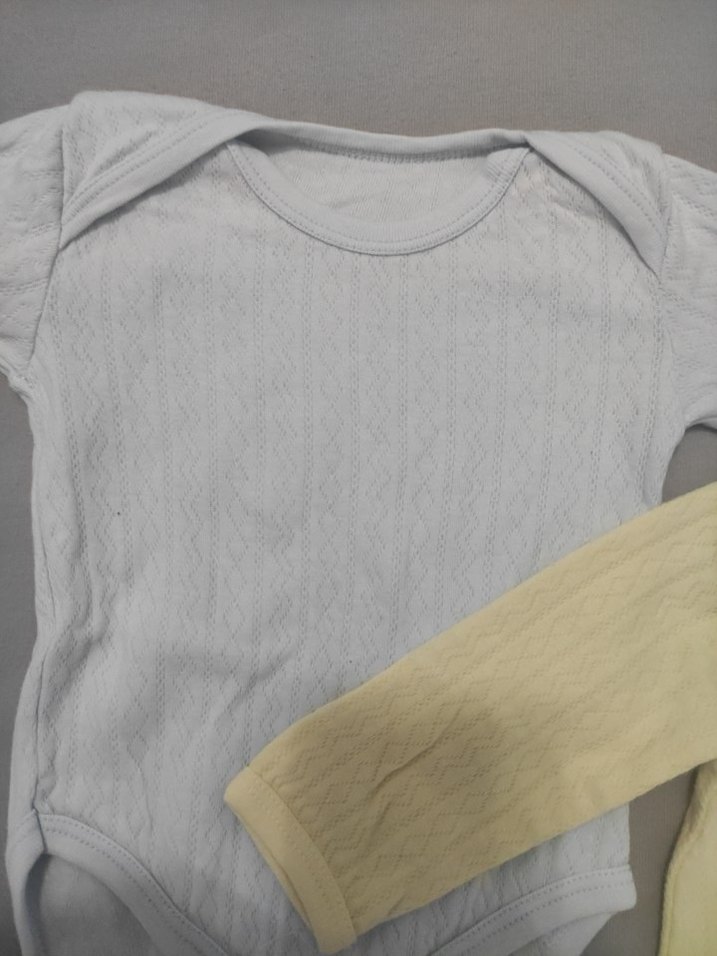 Bebek Kız Uzun Kollu Beyaz Body - Görsel 3