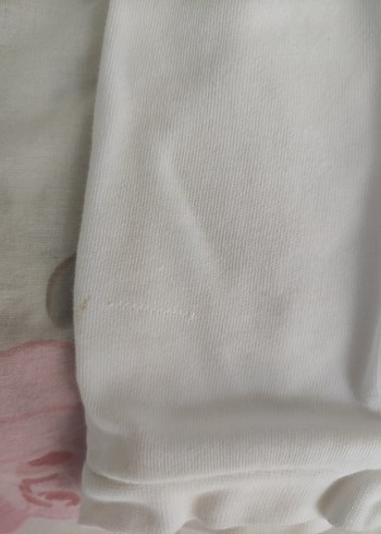 Kız Çocuk Beyaz Nakışlı Fermuarlı Pijama Takımı - Görsel 2