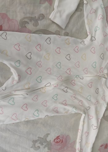 Kız Çocuk Beyaz Nakışlı Fermuarlı Pijama Takımı - Görsel 3