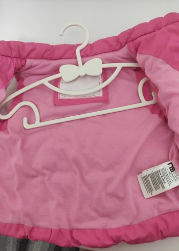 Kız Çocuk Pembe Fermuarlı Yelek - Görsel 4