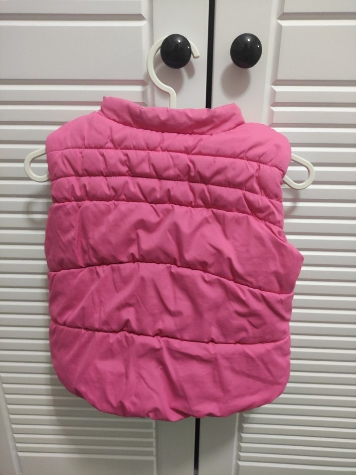 Kız Çocuk Pembe Fermuarlı Yelek - Görsel 2