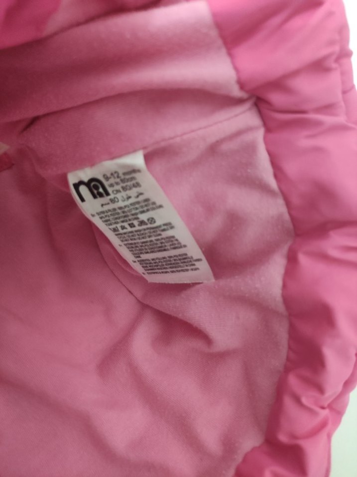 Kız Çocuk Pembe Fermuarlı Yelek - Görsel 3