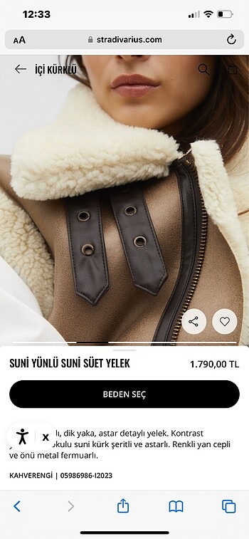 Stradivarius Kürklü yelek