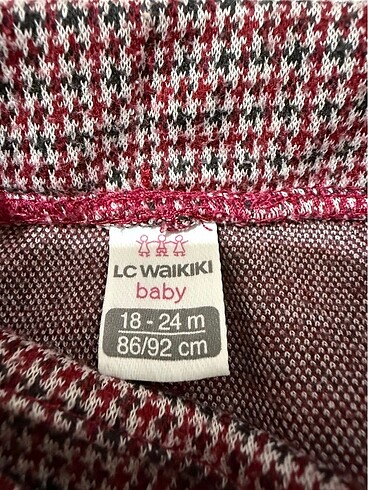 18-24 Ay Beden bordo Renk LCW şort etek
