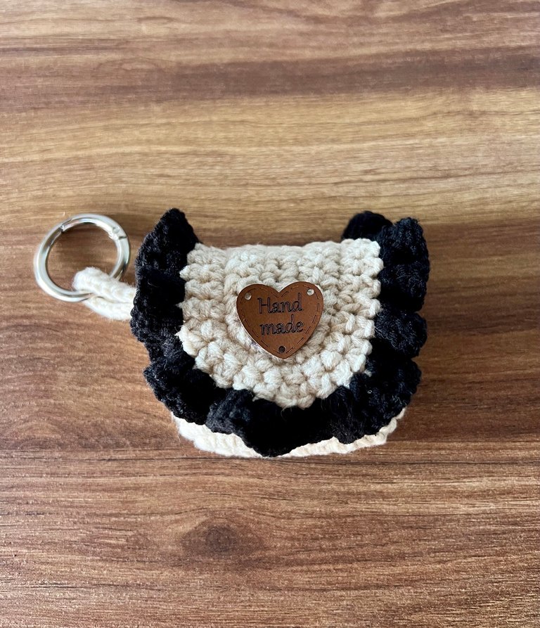 Fırfırlı Örgü çanta charmı - Görsel 2