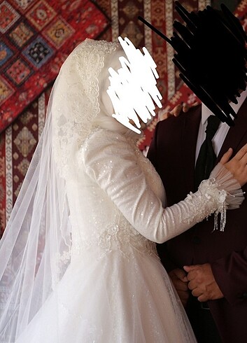 40 Beden beyaz Renk Gelinlik