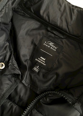 Siyah Kadın Şişme Mont - Görsel 3