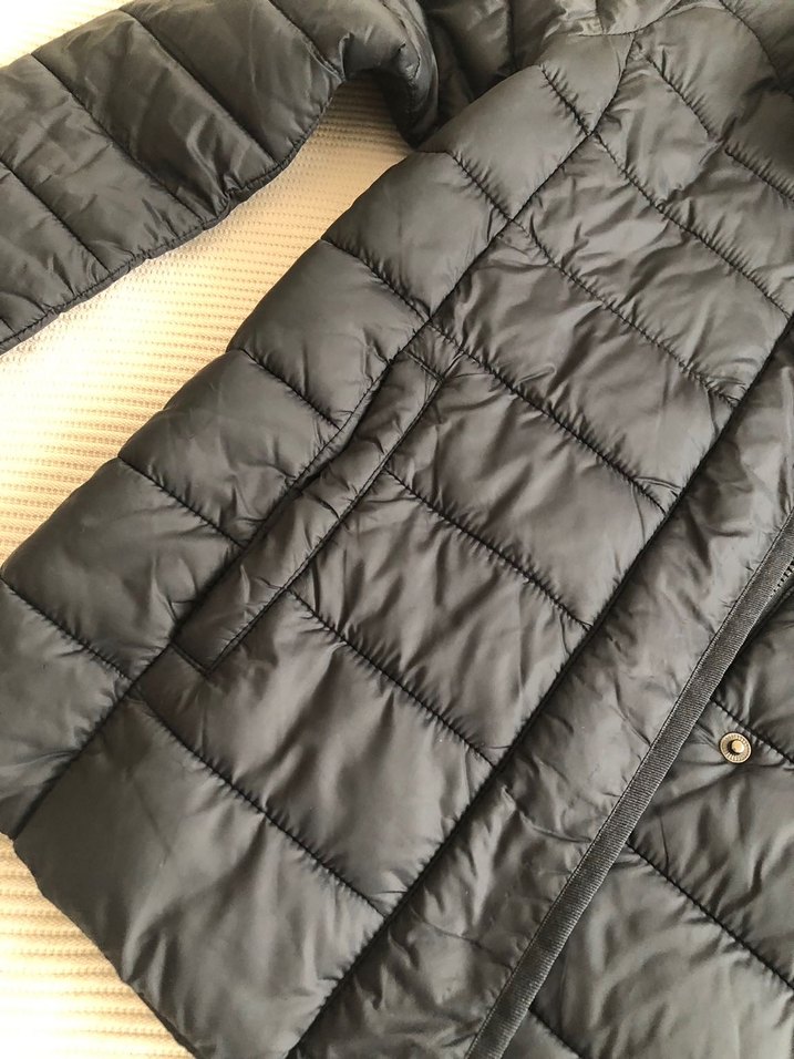 Siyah Kadın Şişme Mont - Görsel 2