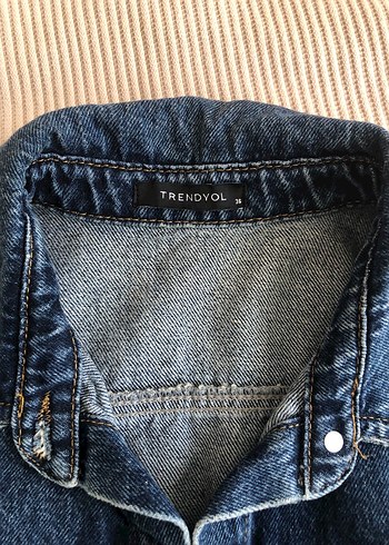 Kadın Lacivert Denim Kısa Kollu Tulum - Görsel 5