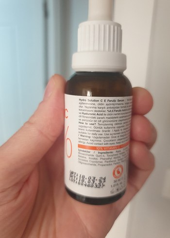 Beden Renk HYDRO SOLUTION CE FERUL 119 Anti-Aging Serum