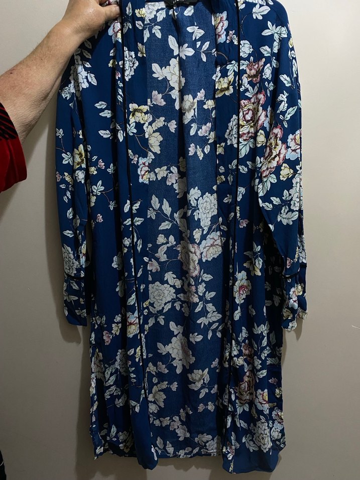 Çiçek Desenli Kadın Kimono - Görsel 3