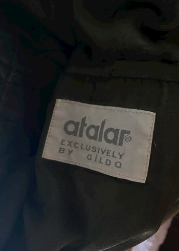 Erkek Haki Midi Boy Düğmeli Ceket - Görsel 3