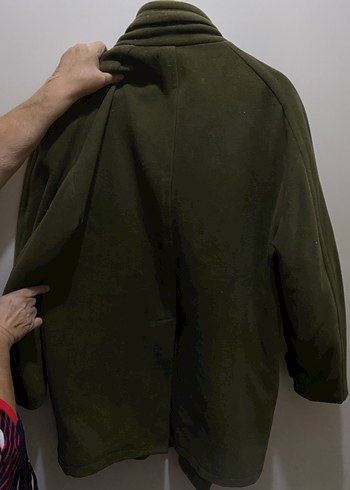 Erkek Haki Midi Boy Düğmeli Ceket - Görsel 2