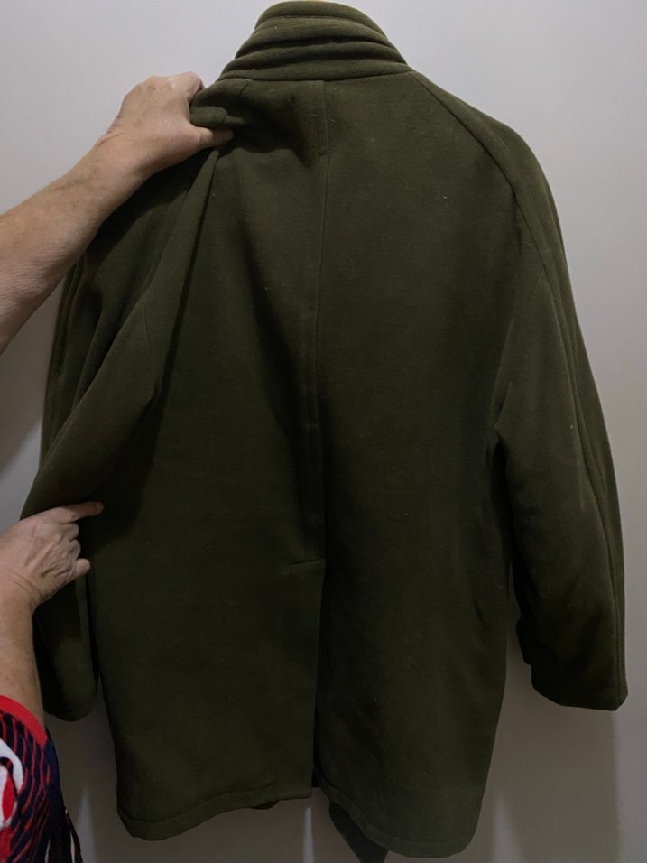 Erkek Haki Midi Boy Düğmeli Ceket - Görsel 2