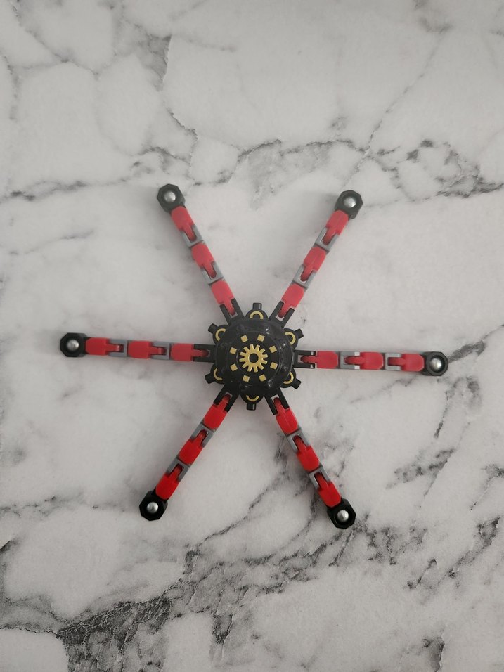 Dönüşebilen Kırmızı Fidget Spinner - Görsel 2