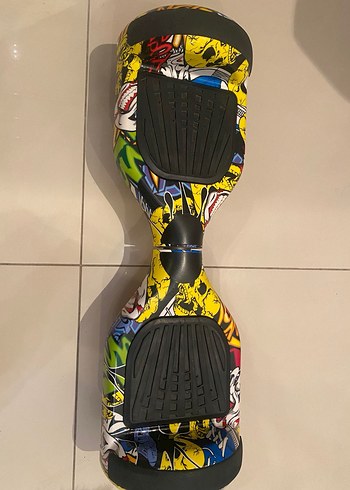 Renkli Desenli Elektrikli Hoverboard ve Çanta - Görsel 5