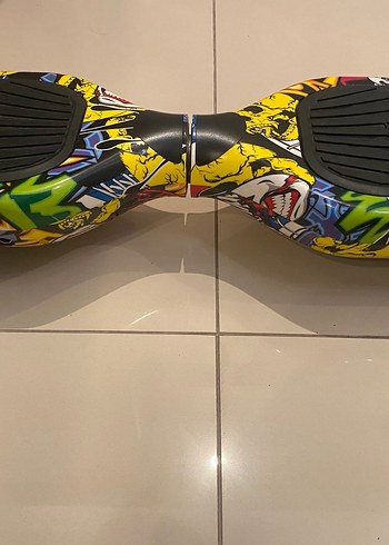 Renkli Desenli Elektrikli Hoverboard ve Çanta - Görsel 3