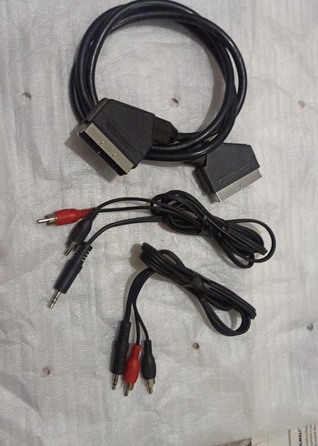 Scart ve RCA Ses Bağlantı Kabloları Seti - Görsel 3