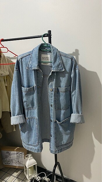 m Beden mavi Renk PULL AND BEAR KOT CEKET