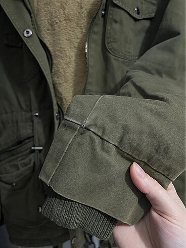 Diğer Kürklü Haki Parka