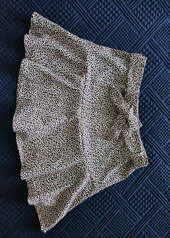 Volanlı Leopar Desenli Mini Etek - Görsel 2