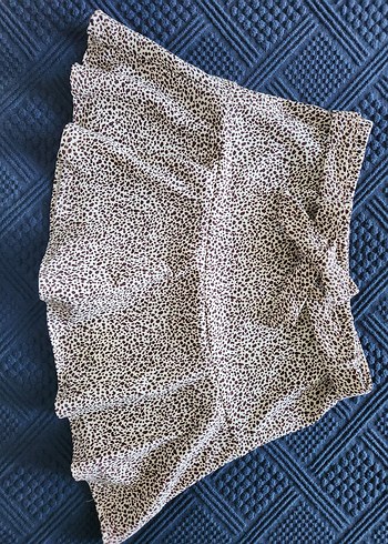 Volanlı Leopar Desenli Mini Etek - Görsel 4