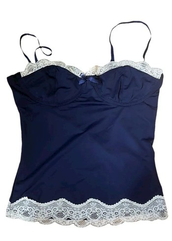 Dantel Detaylı Lacivert Straplez Büstiyer - Görsel 5
