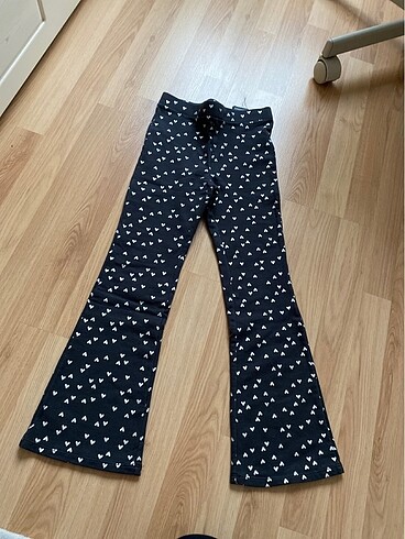 H&M kız çocuk içi polarlı flare tayt eşofman altı pantolon