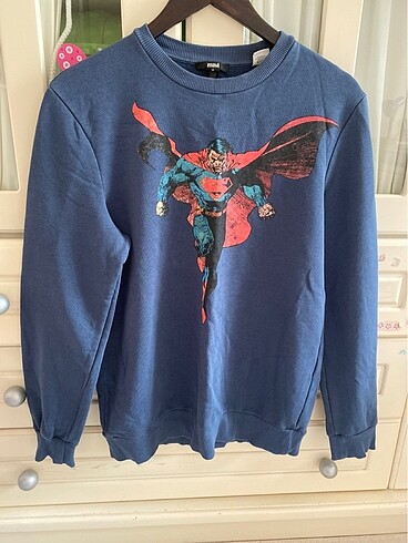 Mavi erkek M beden sweatshirt
