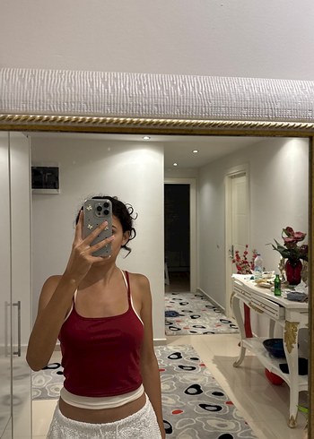 s Beden bordo Renk Shein Crop