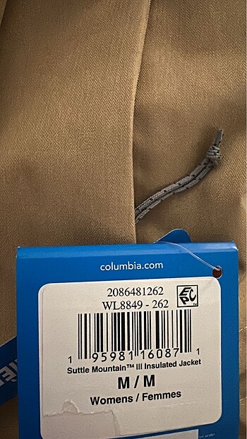 m Beden camel Renk Mont columbia