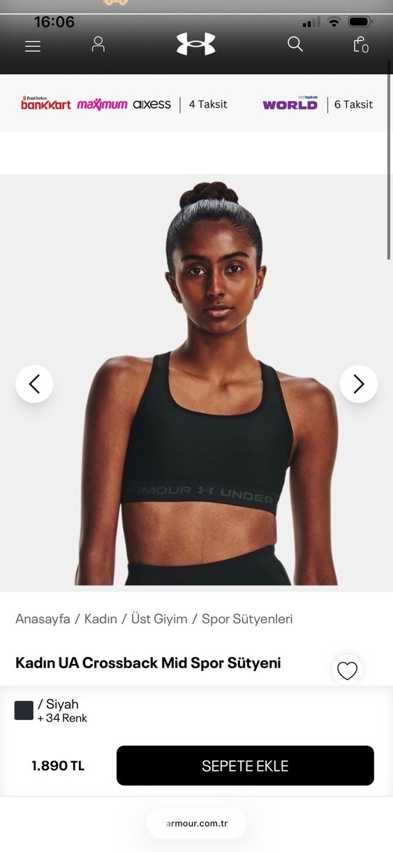 Under armour crossback Spor Sütyeni - Görsel 4