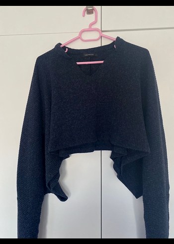 V Yakalı Triko Kadın Kazak - Görsel 2