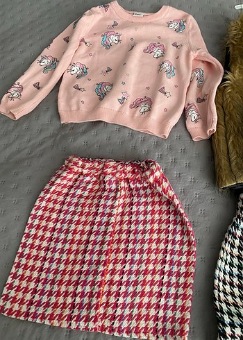 LC Waikiki Renkli Mini Etek, Kürklü, Dar Kesim