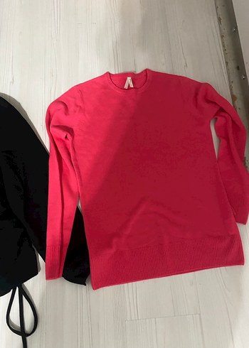 Defacto Kırmızı Mini Kadın Sweatshirt Velcro Detaylı