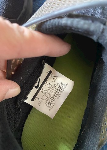 39 Beden gri Renk Gri Velcro Bantlı Stiletto Topuklu Sneakers