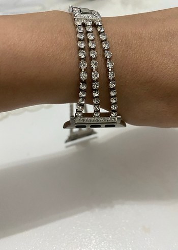 Gri Zincir Detaylı Kadın Bileklik - Görsel 5