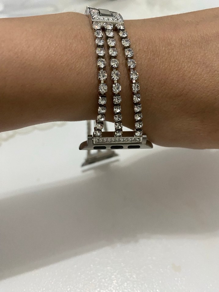 Gri Zincir Detaylı Kadın Bileklik - Görsel 5