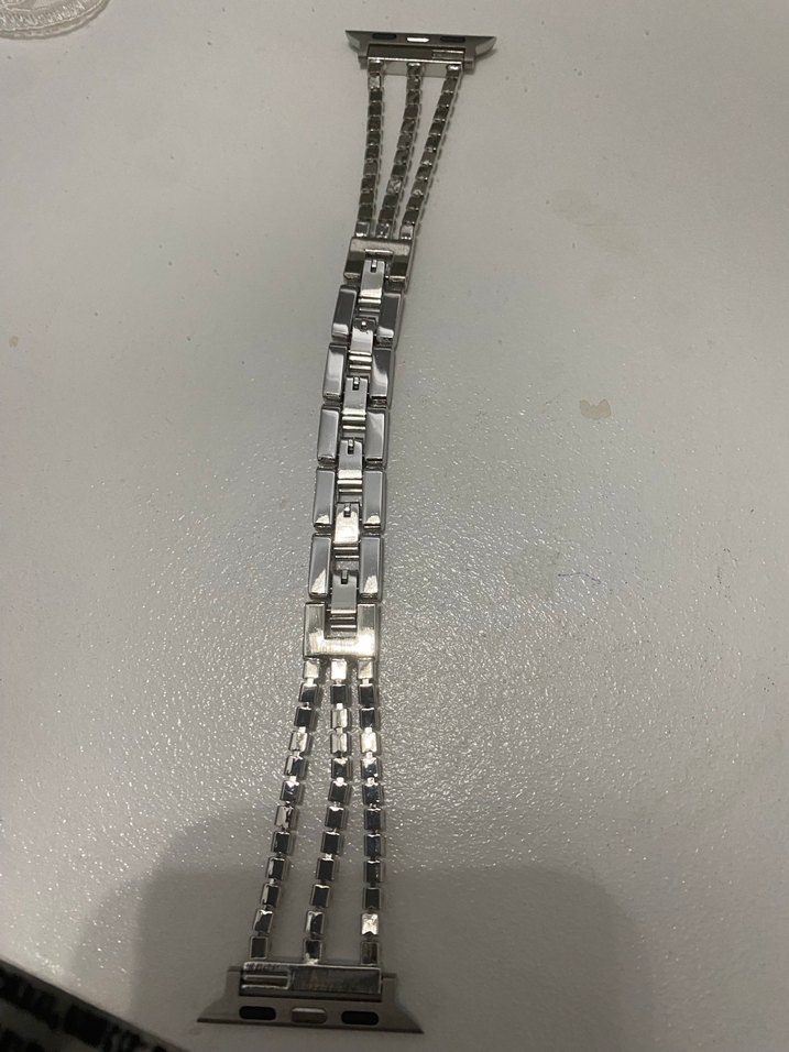 Gri Zincir Detaylı Kadın Bileklik - Görsel 3