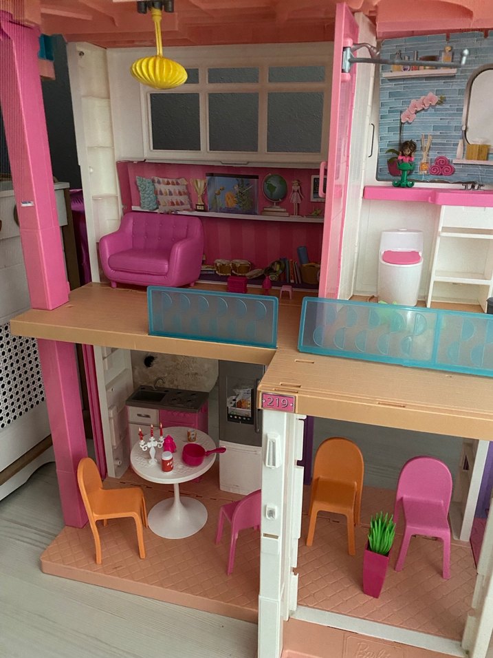 Pembe Çift Katlı Oyuncak Ev - Görsel 3